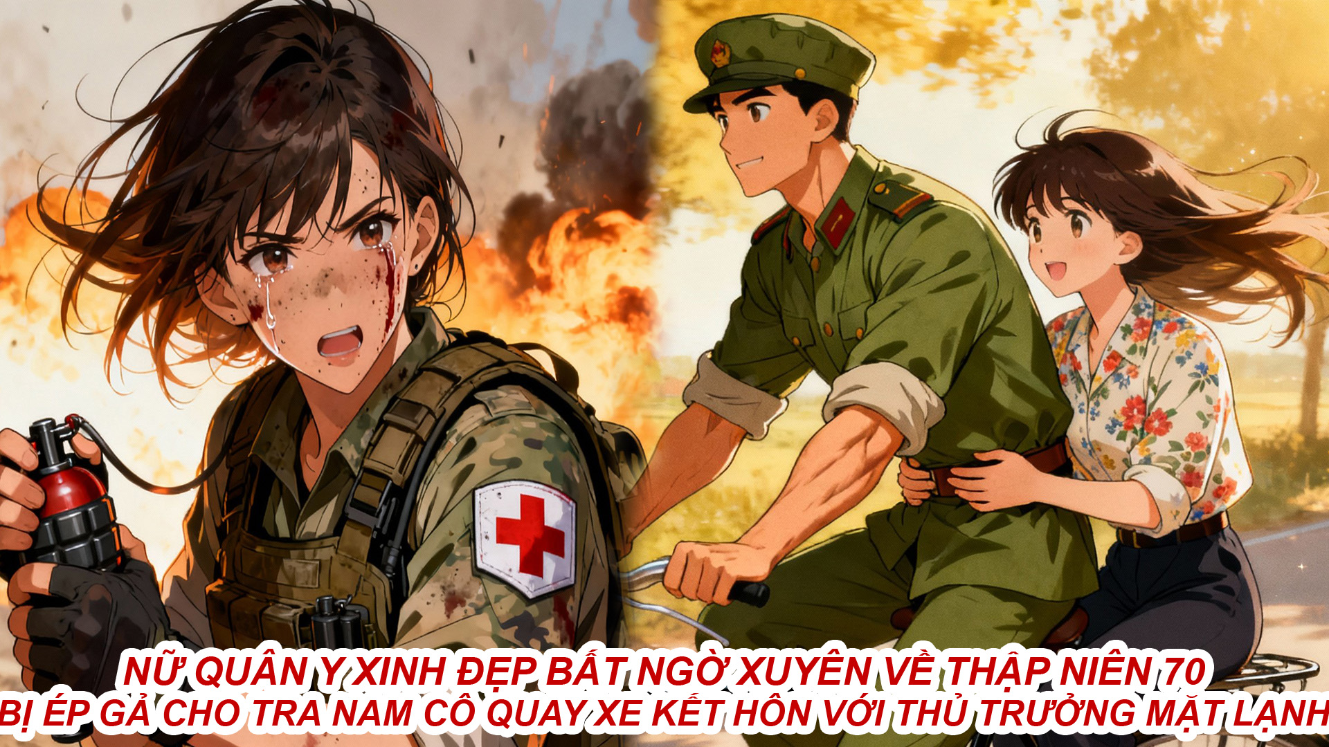 Nữ Quân Y Xinh Đẹp Xuyên Về Năm 70 Bị Ép Gả Cho Tra Nam Cô Quay Xe Gả Cho Thủ Trưởng Mặt Lạnh thumbnail