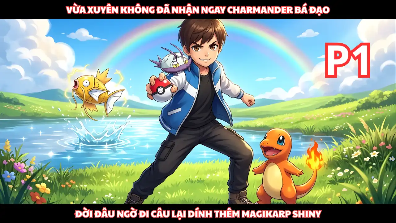 Vừa Xuyên Không Tôi Được Nhận Charmander, Nhưng Đời Đâu Như Vậy Câu Cá Còn Magikarp Shiny thumbnail