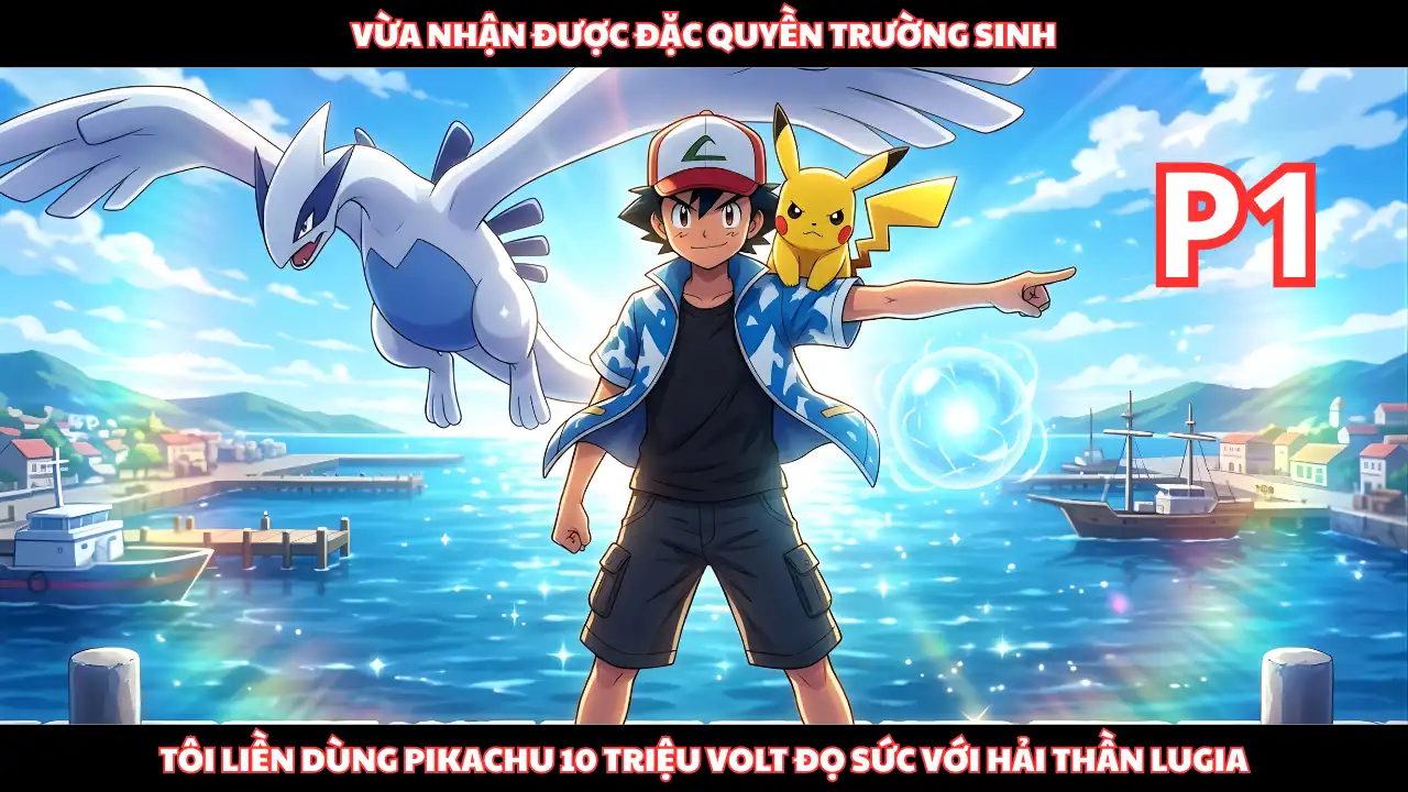 Ash Nhận Đặc Quyền Trường Sinh, Tôi Dùng Pikachu 10 Triệu Volt Đọ Sức Hải Thần Lugia thumbnail