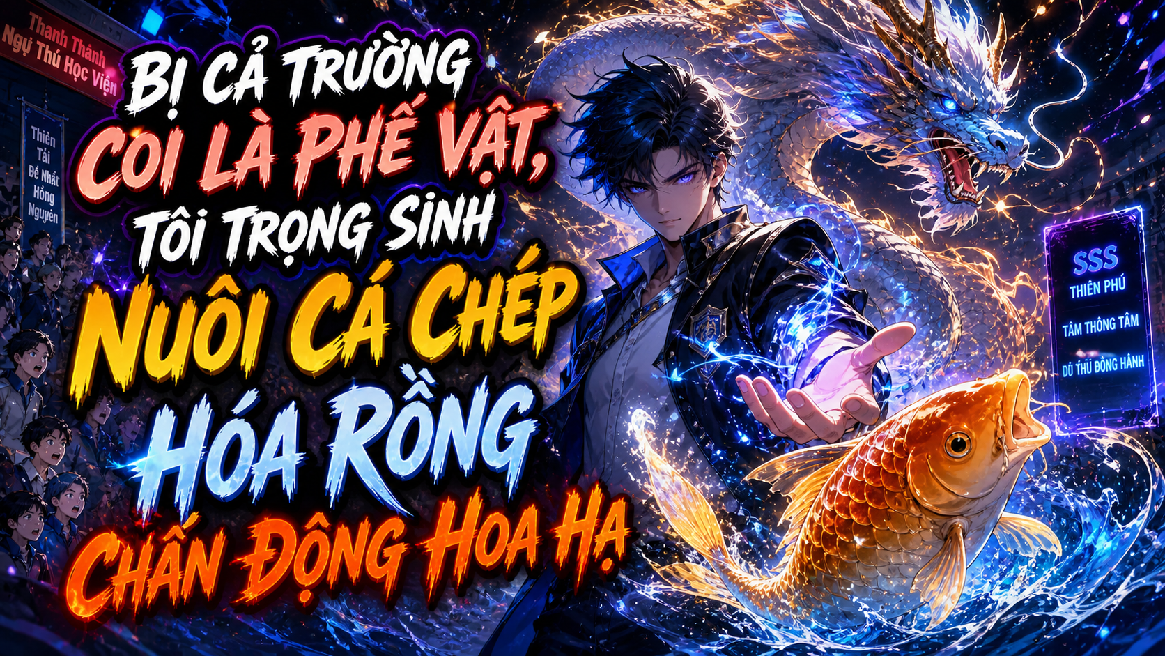 BỊ CẢ TRƯỜNG COI LÀ PHẾ VẬT TA TRỌNG SINH NUÔI CÁ CHÉP HÓA RỒNG CHẤN ĐỘNG ĐẠI HẠ thumbnail