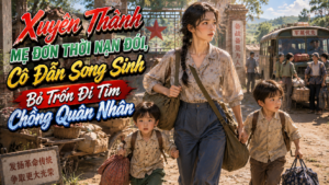Xuyên Thành Mẹ Đơn Thời Nạn Đói, Cô Dẫn Song Sinh Bỏ Trốn Đi Tìm Chồng Quân Nhân cover