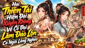 Hai Thiên Tài Hiện Đại Xuyên Không Về Cổ Đại: Làm Đảo Lộn Cả Ngôi Làng Nghèo cover