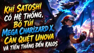 Khi Satoshi Có Hệ Thống, Bỏ Túi Mega Charizard X, Càn Quét Unova Và Tiến Thẳng Đến Kalos cover
