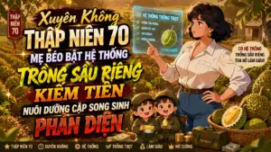 Xuyên Về Thập Niên 70 Mẹ Béo Bật Hệ Thống Trồng Sầu Riêng Kiếm Tiền Nuôi Cặp Song Sinh Phản Diện cover