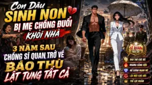 Con Dâu Sinh Non Bị Mẹ Chồng Đuổi Khỏi Nhà 3 Năm Sau Chồng Sĩ Quan Trở Về Báo Thù Lật Tung Tất Cả cover