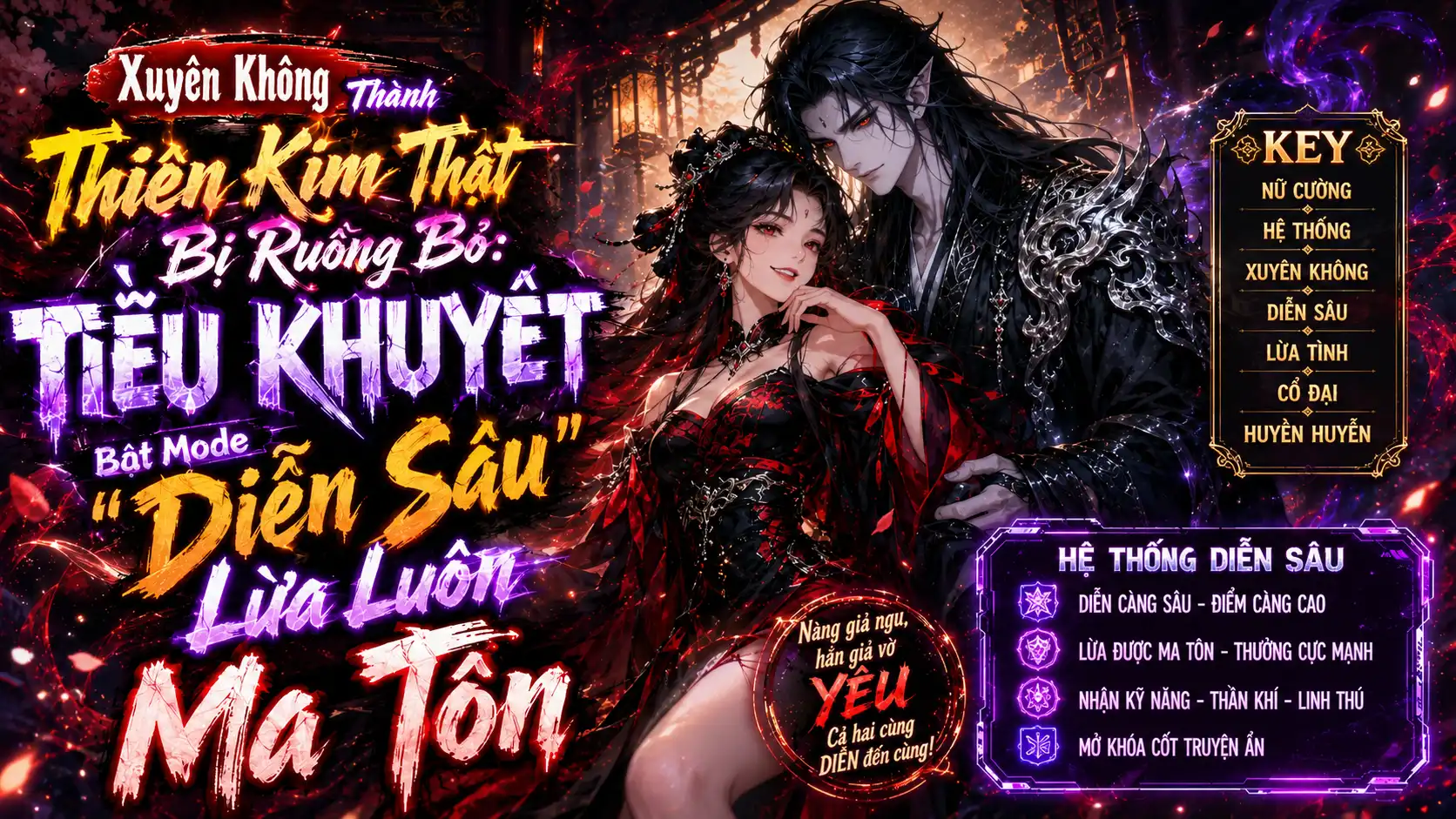 Xuyên Không Thành Thiên Kim Thật Bị Ruồng Bỏ Tiểu Khuyết Bật Mode Diễn Sâu Lừa Luôn Ma Tôn thumbnail