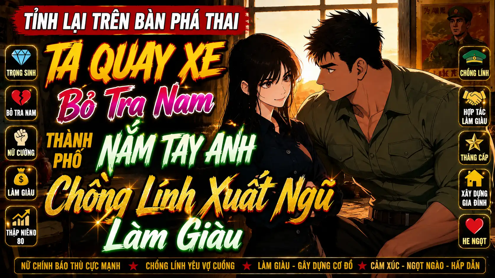 TỈNH LẠI TRÊN BÀN PHÁ THAI TA QUAY XE BỎ TRA NAM THÀNH PHỐ NẮM TAY CHỒNG LÍNH XUẤT NGŨ LÀM GIÀU thumbnail