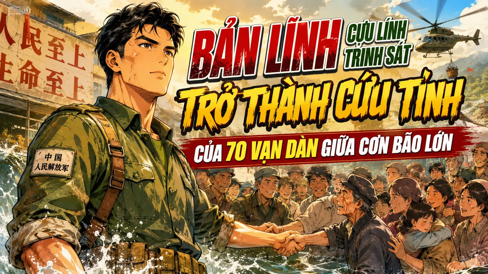 Bản Lĩnh Cựu Lính Trinh Sát: Trở Thành Cứu Tinh Của 70 Vạn Dân Giữa Cơn Bão Lớn thumbnail