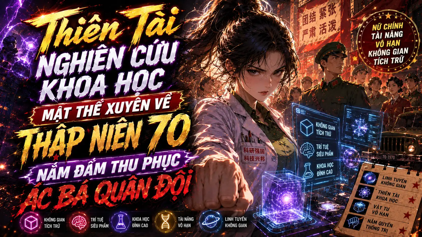 Thiên Tài Nghiên Cứu Khoa Học Mạt Thế Xuyên Về Thập Niên 70 Nắm Đấm Thu Phục Ác Bá Quân Đội thumbnail