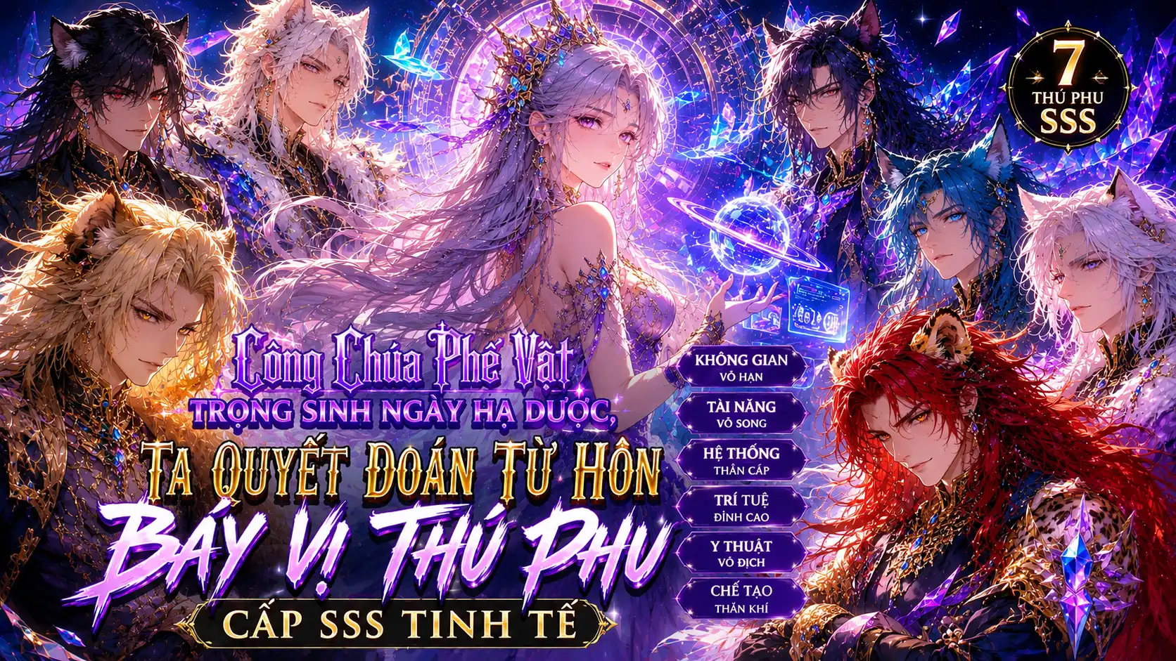 Công Chúa Phế Vật Trọng Sinh Ngày Hạ Dược, Ta Quyết Đoán Từ Hôn Bảy Vị Thú Phu Cấp SSS Tinh Tế thumbnail