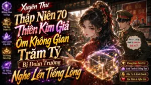 Xuyên Thư Thập Niên 70 Thiên Kim Giả Ôm Không Gian Trăm Tỷ, Bị Đoàn Trưởng Nghe Lén Tiếng Lòng cover
