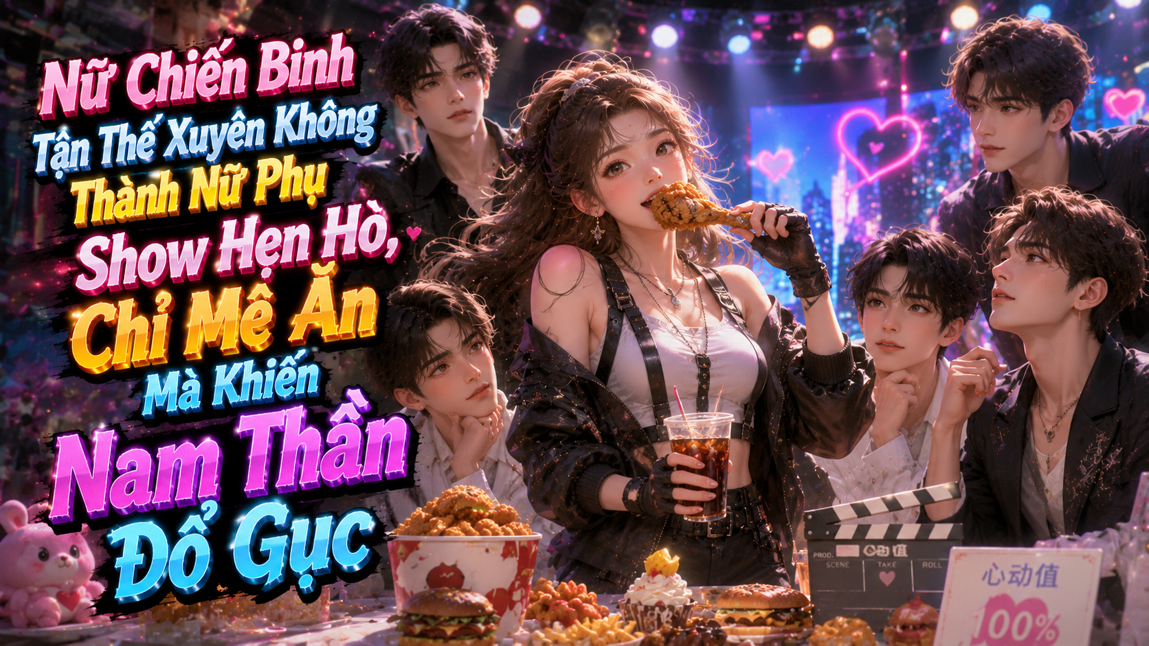 Nữ Chiến Binh Tận Thế Xuyên Không Thành Nữ Phụ Show Hẹn Hò, Chỉ Mê Ăn Mà Khiến Nam Thần Đổ Gục thumbnail
