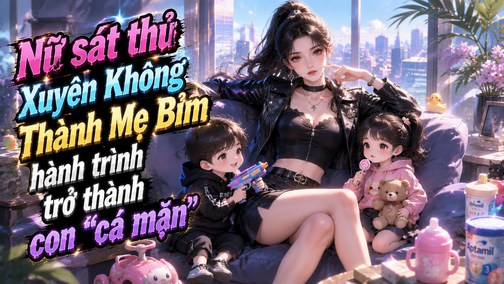 Nữ sát thủ Xuyên Không Thành Mẹ Bỉm, hành trình trở thành con cá mặn thumbnail