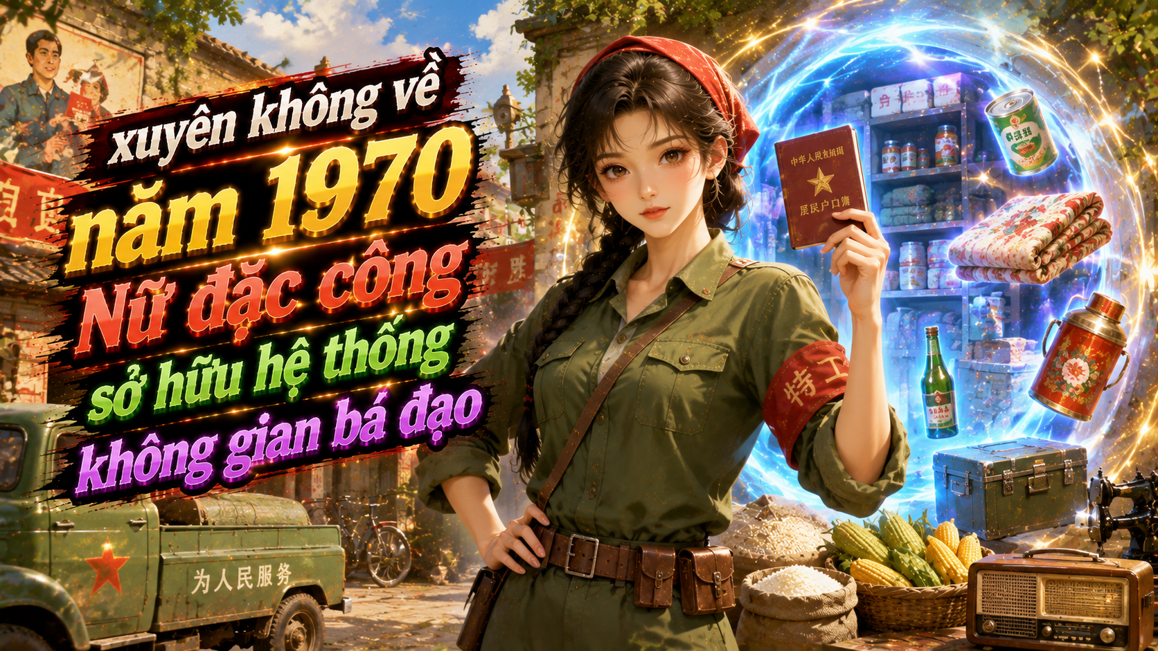 xuyên không về năm 1970 Nữ đặc công sở hữu hệ thống không gian bá đạo thumbnail