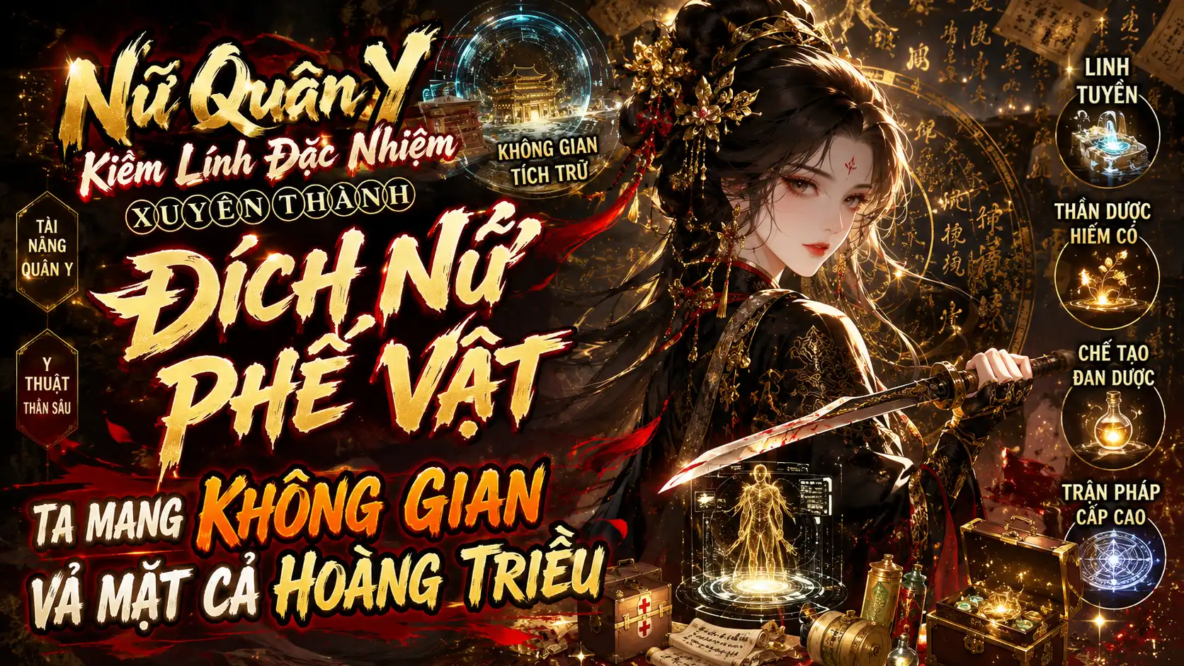 Nữ Quân Y Kiêm Lính Đặc Nhiệm Xuyên Thành Đích Nữ Phế Vật Ta Mang Không Gian Vả Mặt Cả Hoàng Triều thumbnail