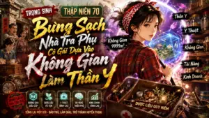 Trọng Sinh Thập Niên 70 Bưng Sạch Nhà Tra Phụ Cô Gái Dựa Vào Không Gian Làm Thần Y cover