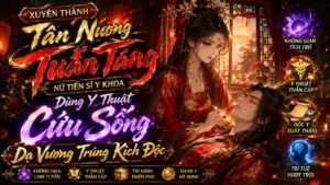 Xuyên Thành Tân Nương Tuẫn Táng Nữ Tiến Sĩ Y Khoa Dùng Y Thuật Cứu Sống Dạ Vương Trúng Kịch Độc cover