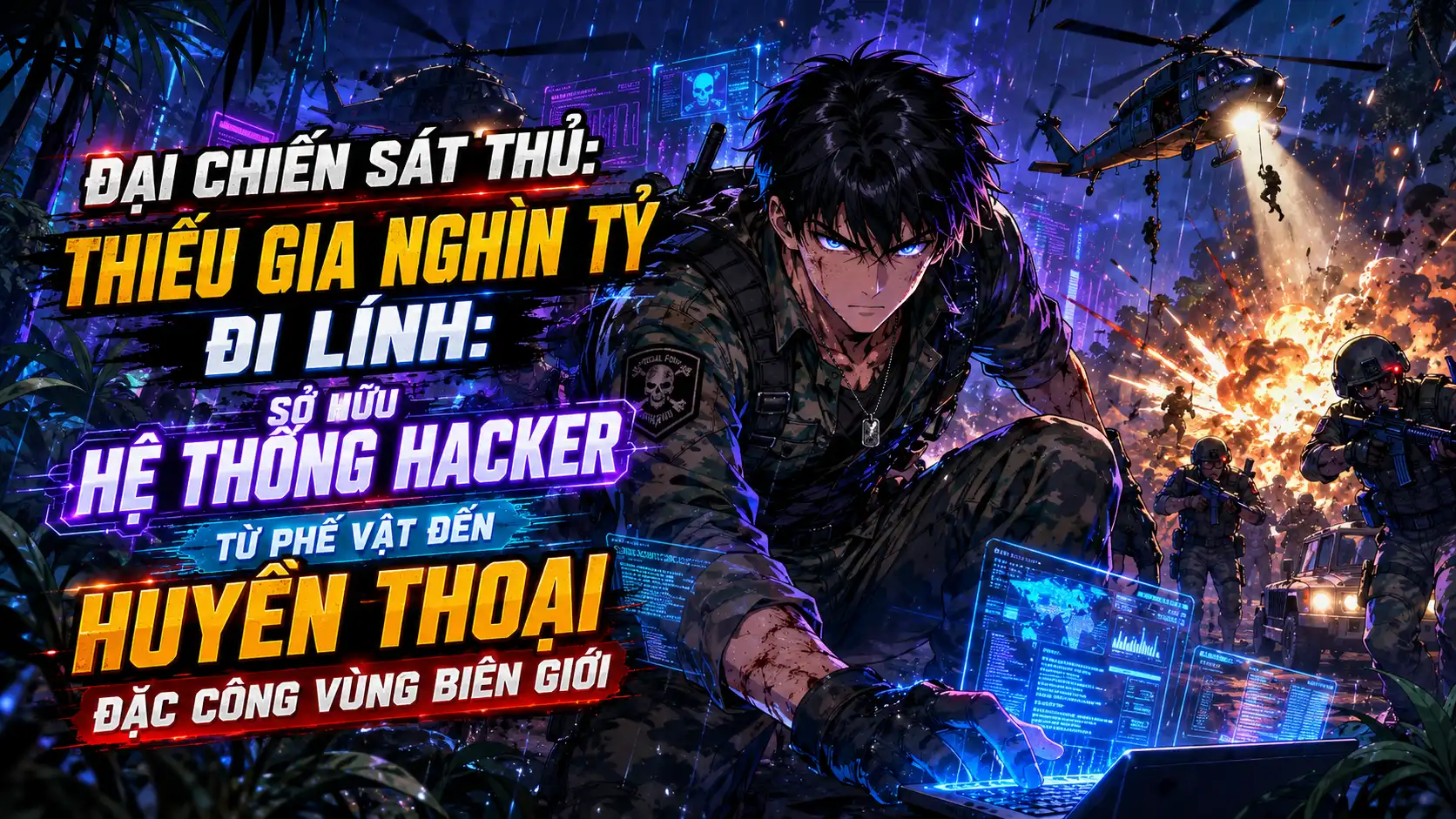 Thiếu Gia Nghìn Tỷ Đi Lính: Sở Hữu Hệ Thống Hacker Từ Phế Vật Đến Huyền Thoại Đặc Công Biên Giới thumbnail