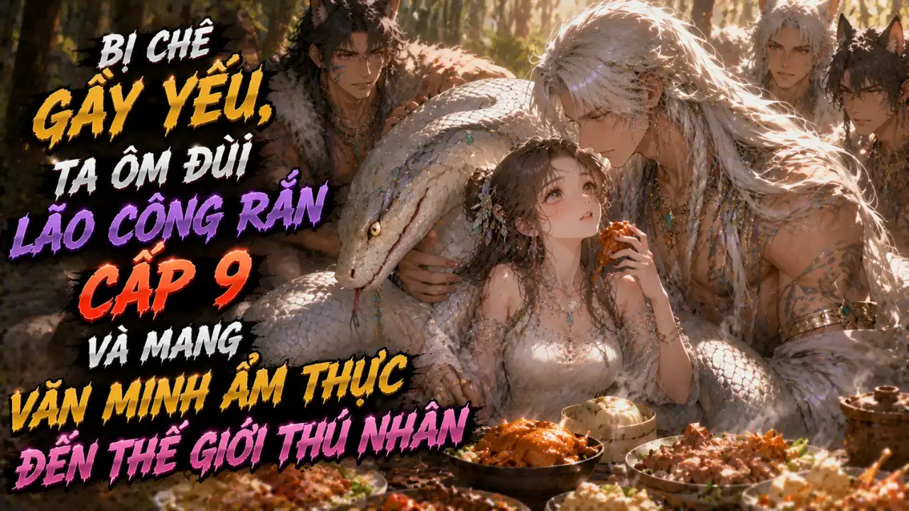 Bị Chê Gầy Yếu, Ta Ôm Đùi Lão Công Rắn Cấp 9 Và Mang Văn Minh Ẩm Thực Đến Thế Giới Thú Nhân thumbnail