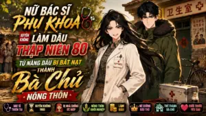 BÁC SĨ PHỤ KHOA XUYÊN KHÔNG LÀM DÂU THẬP NIÊN 80 TỪ NÀNG DÂU BỊ BẮT NẠT THÀNH BÁ CHỦ NÔNG THÔN cover