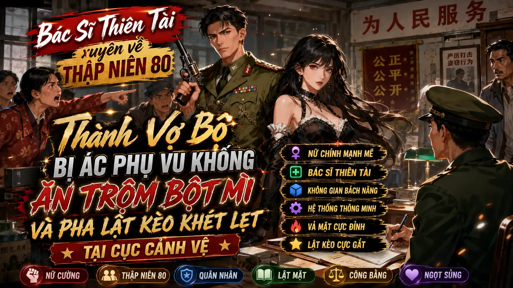 Bác Sĩ Thiên Tài Xuyên Về Thập Niên 80 Thành Vợ Bộ Đội Bị Ác Phụ Vu Khống Ăn Trộm Và Màn Đáp Trả Khét Lẹt thumbnail